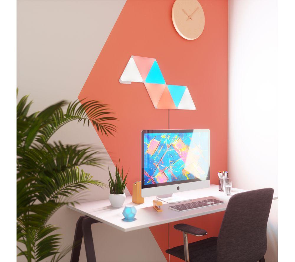 NANOLEAF Shapes Triangle Smart Lights Starter Kit - Pack of 9 image number 7 of 11