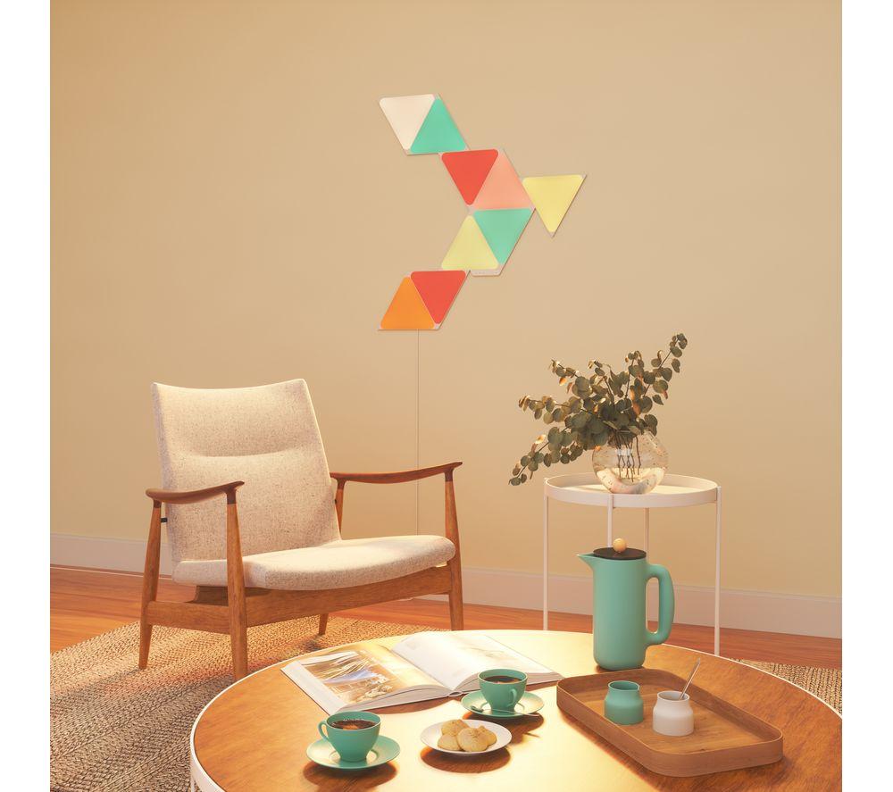 NANOLEAF Shapes Triangle Smart Lights Starter Kit - Pack of 9 image number 9 of 11