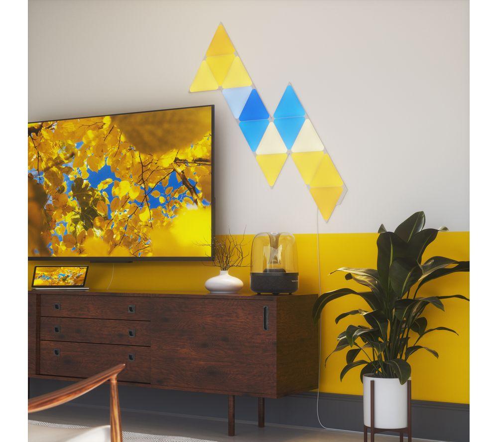 NANOLEAF Shapes Triangle Smart Lights Starter Kit - Pack of 15 image number 2 of 13