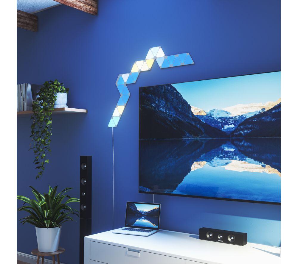 NANOLEAF Shapes Triangle Mini Smart Lights Expansion - Pack of 10 image number 2 of 11
