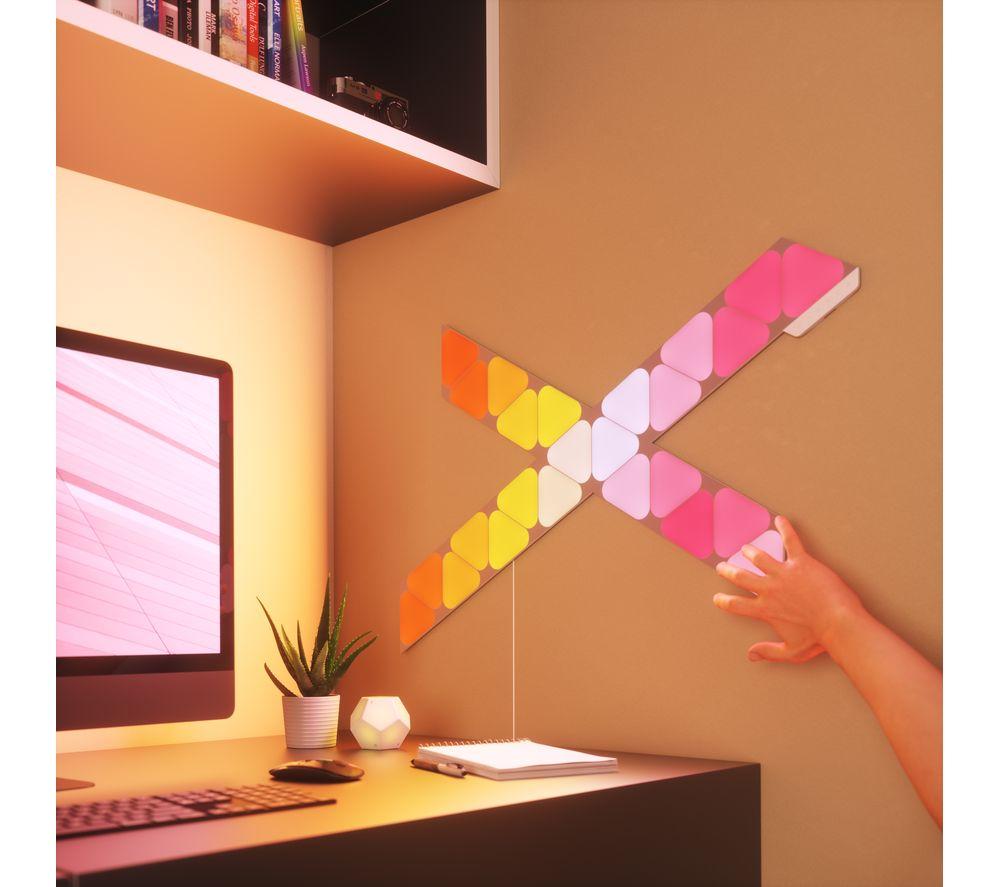 NANOLEAF Shapes Triangle Mini Smart Lights Expansion - Pack of 10 image number 5 of 11