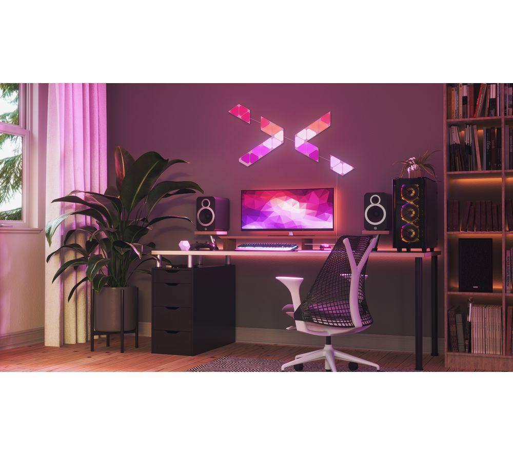 NANOLEAF Shapes Triangle Mini Smart Lights Expansion - Pack of 10 image number 6 of 11