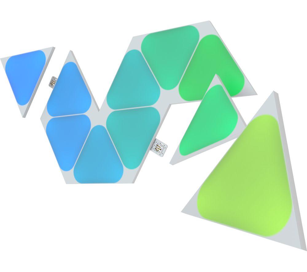 NANOLEAF Shapes Triangle Mini Smart Lights Expansion - Pack of 10 image number 8 of 11