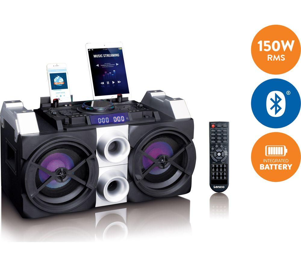LENCO PMX-150 Megasound Party Speaker - Black & Silver image number 3 of 6