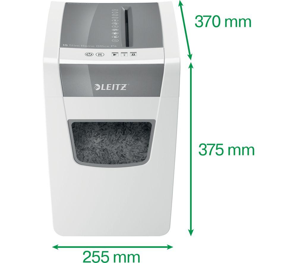 LEITZ IQ Slim Home Office Cross Cut Paper Shredder image number 3 of 8