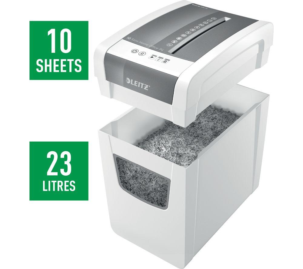 LEITZ IQ Slim Home Office Cross Cut Paper Shredder image number 4 of 8