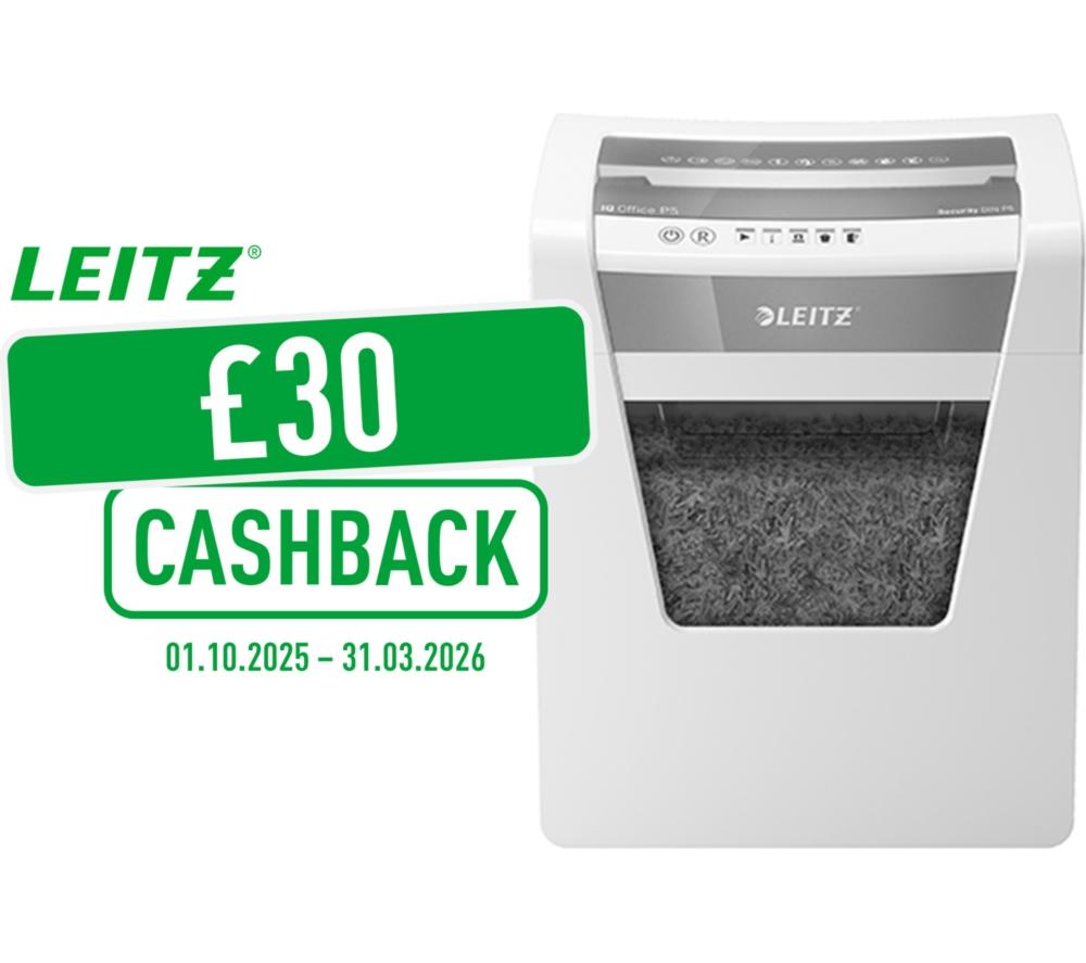 LEITZ IQ Office P5 Micro Cut Paper Shredder image number 2 of 10