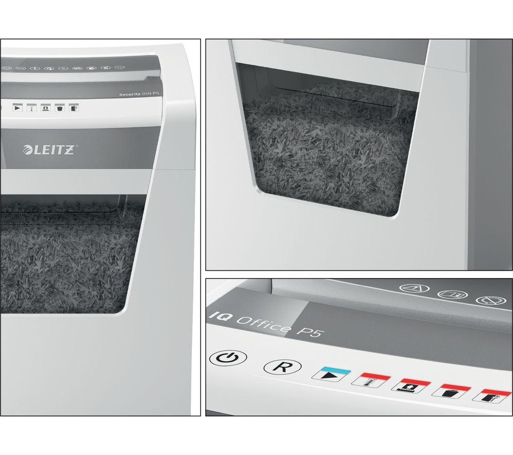 LEITZ IQ Office P5 Micro Cut Paper Shredder image number 7 of 10