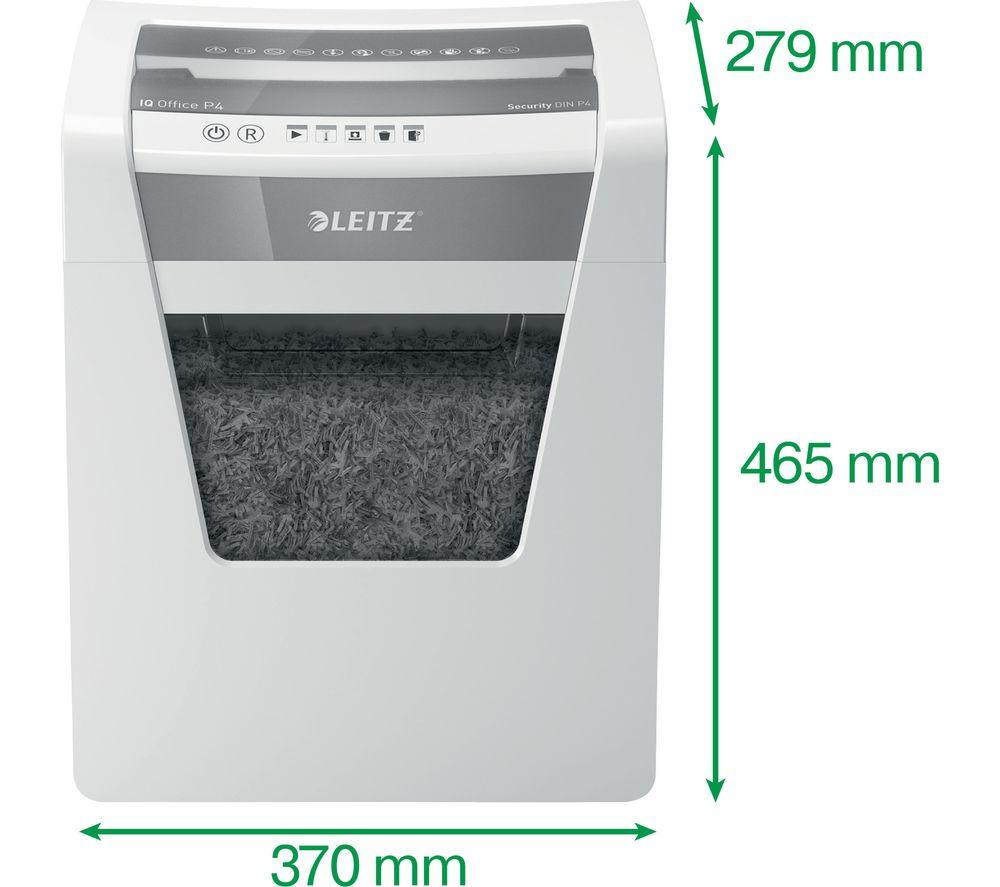 LEITZ IQ Office P4 Cross Cut Paper Shredder image number 4 of 10