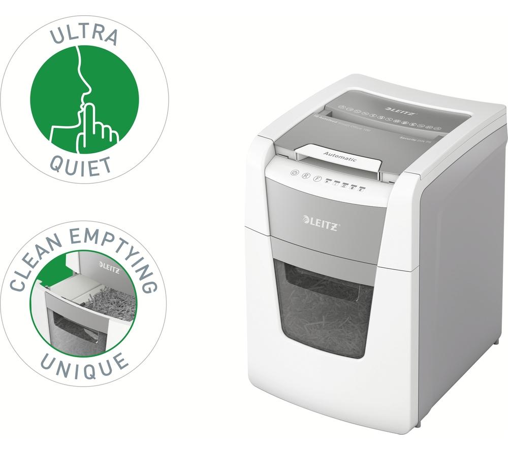 LEITZ IQ AutoFeed Small Office 100 P5 Micro Cut Paper Shredder image number 7 of 15