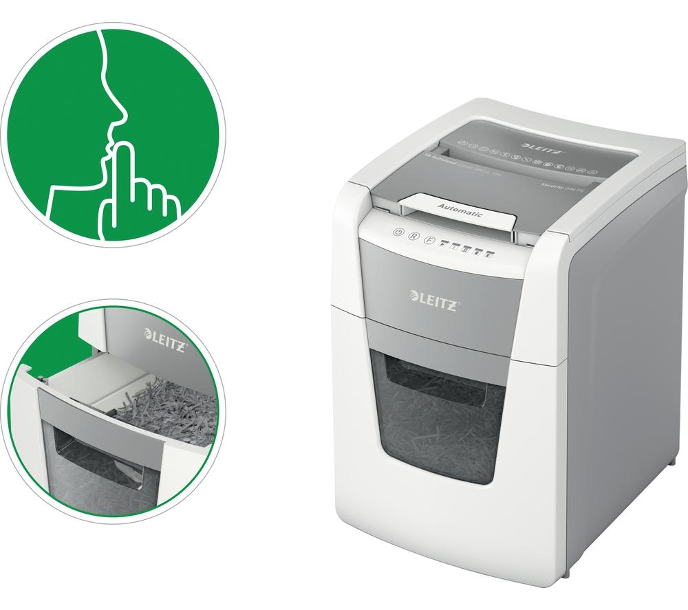 LEITZ IQ AutoFeed Small Office 100 P5 Micro Cut Paper Shredder image number 8 of 15