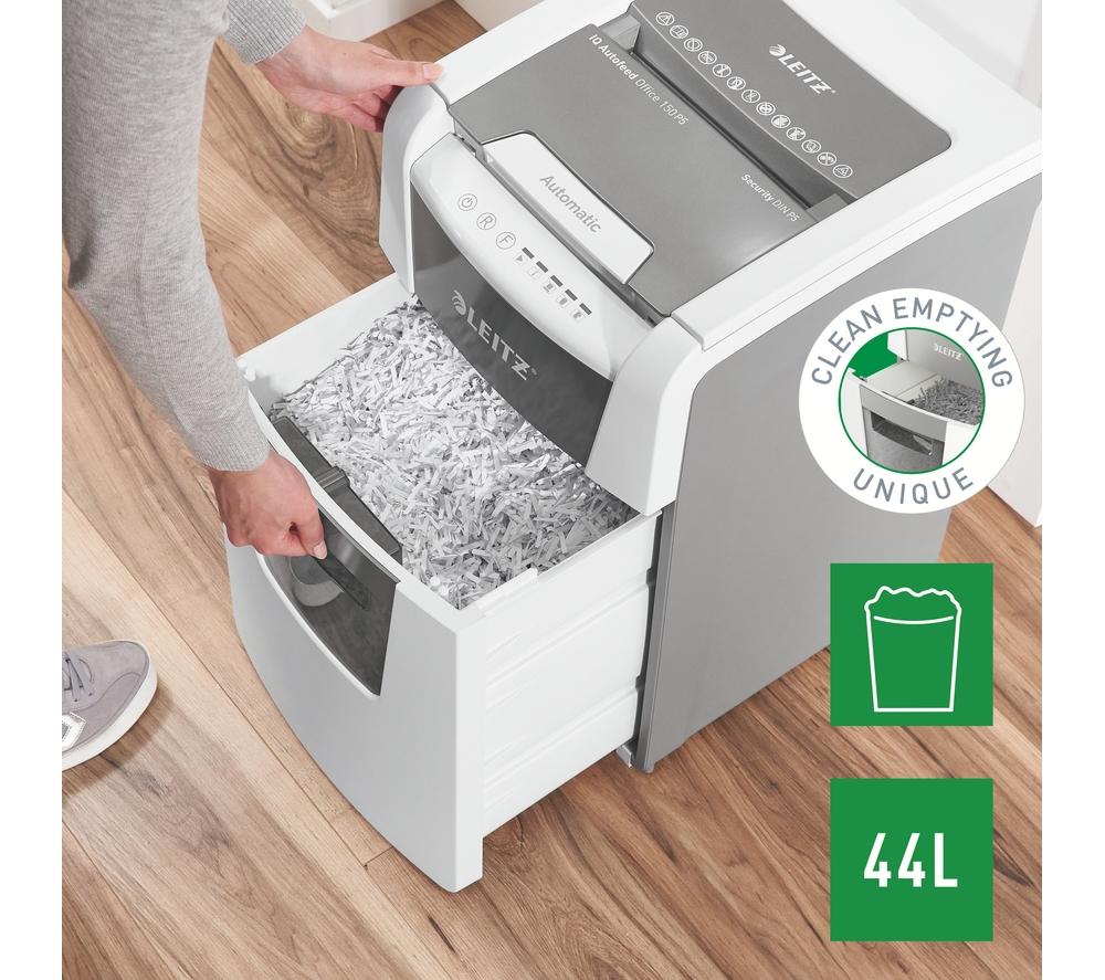 LEITZ IQ AutoFeed Office 150 P5 Micro Cut Paper Shredder image number 6 of 15