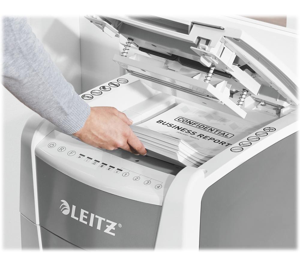 LEITZ IQ AutoFeed Office 300 P4 Cross Cut Paper Shredder image number 8 of 20