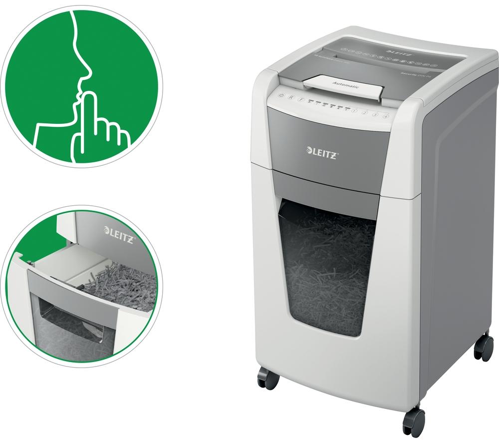 LEITZ IQ AutoFeed Office 300 P4 Cross Cut Paper Shredder image number 12 of 20