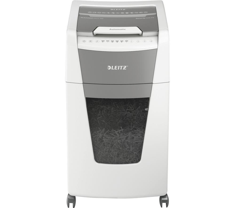 Image of LEITZ IQ AutoFeed Office 300 P5 Micro Cut Paper Shredder