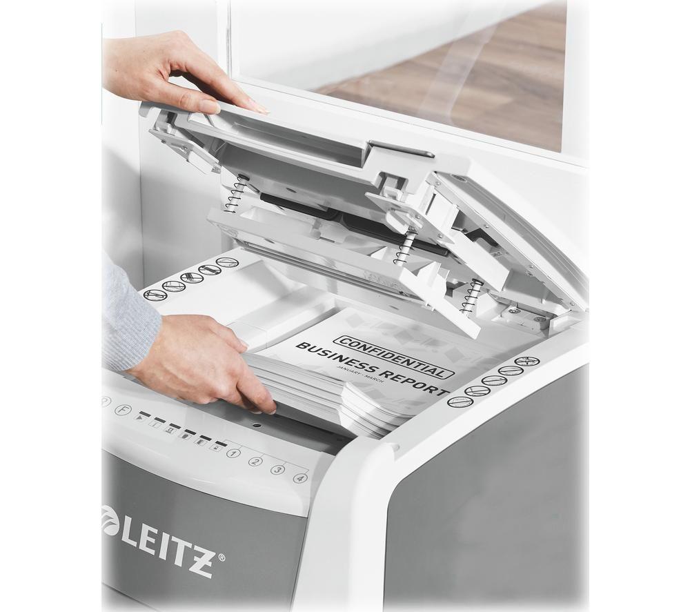 LEITZ IQ AutoFeed Office 300 P5 Micro Cut Paper Shredder image number 7 of 11