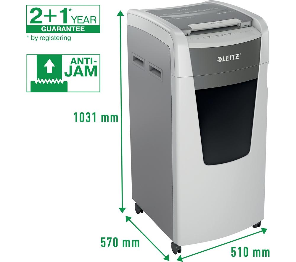 LEITZ IQ AutoFeed Office Pro 600 P4 Cross Cut Paper Shredder image number 9 of 19