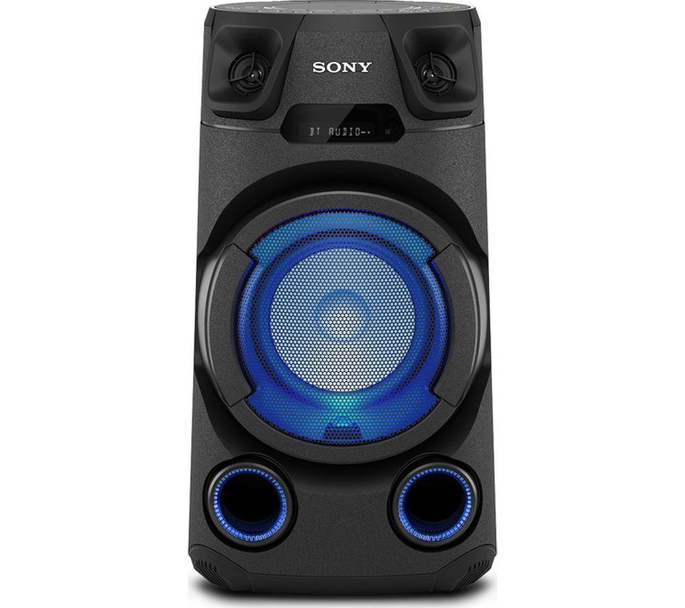 Sony MHC-V13 - Powerful, compact Bluetooth® Party Speaker with multicolour lighting and CD Player, Black