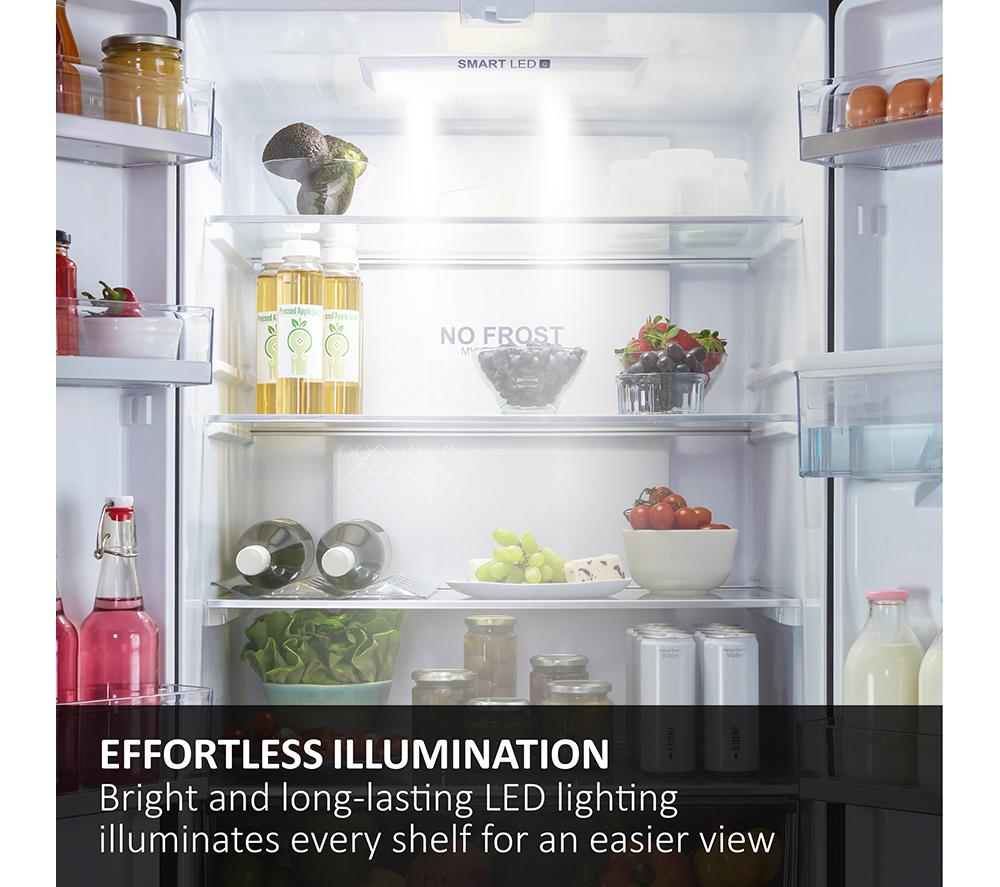 HAIER HSR3918ENPG American-Style Fridge Freezer - Silver image number 4 of 19