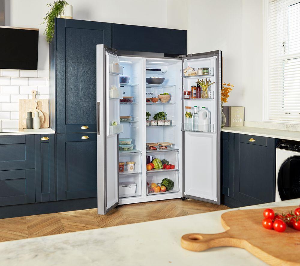 HAIER HSR3918ENPG American-Style Fridge Freezer - Silver image number 7 of 19