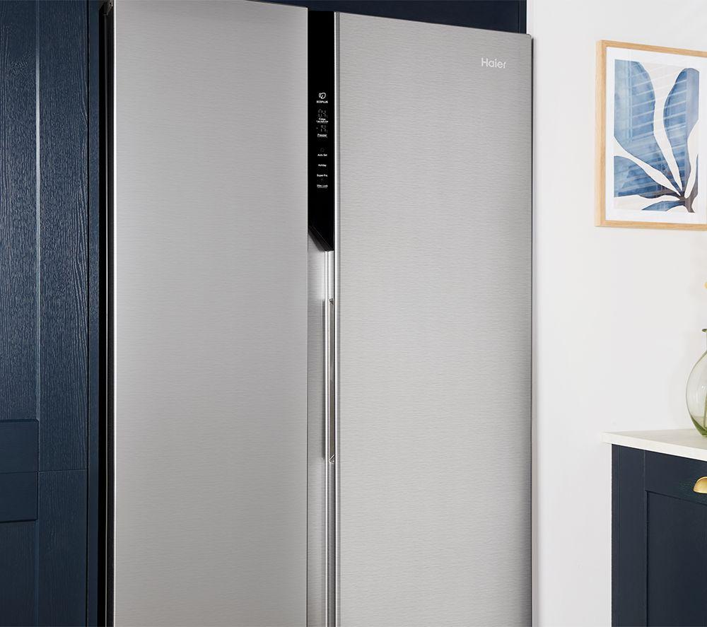 HAIER HSR3918ENPG American-Style Fridge Freezer - Silver image number 9 of 19