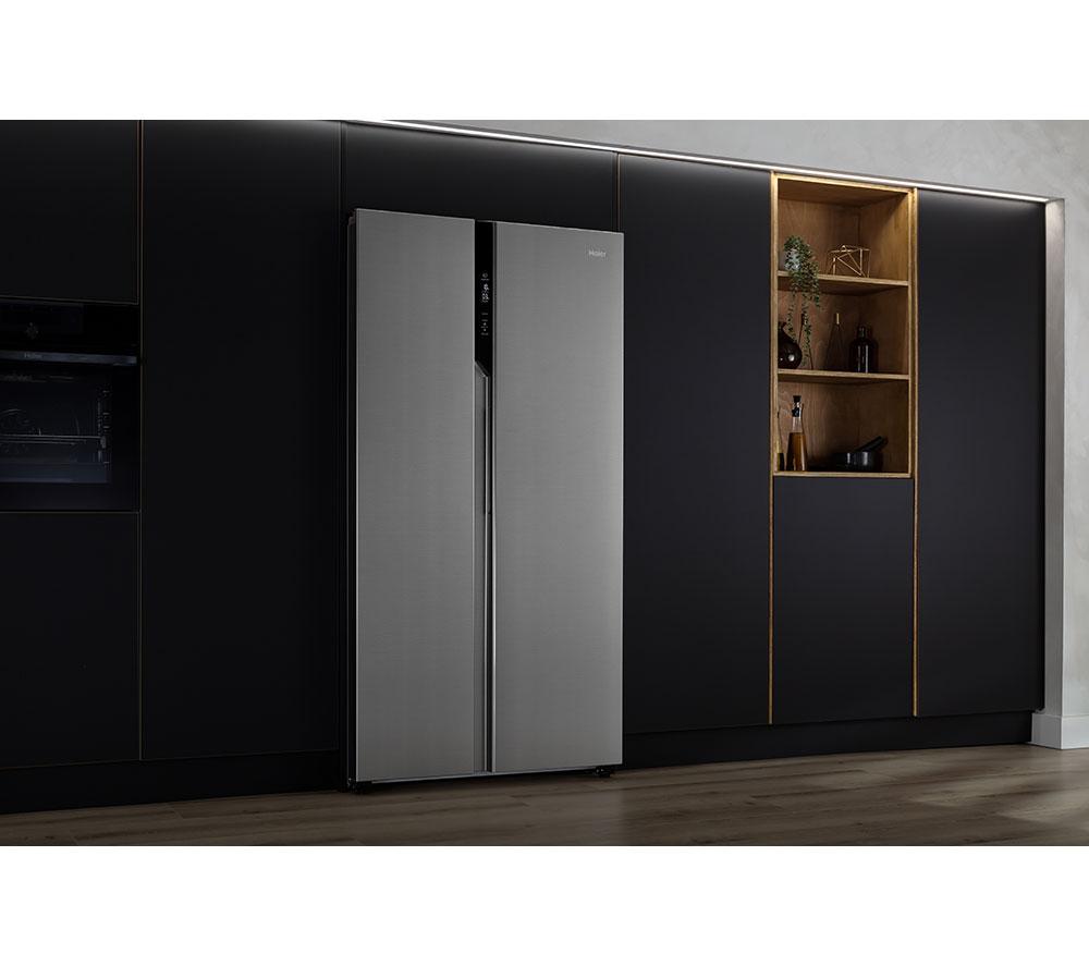 HAIER HSR3918ENPG American-Style Fridge Freezer - Silver image number 10 of 19