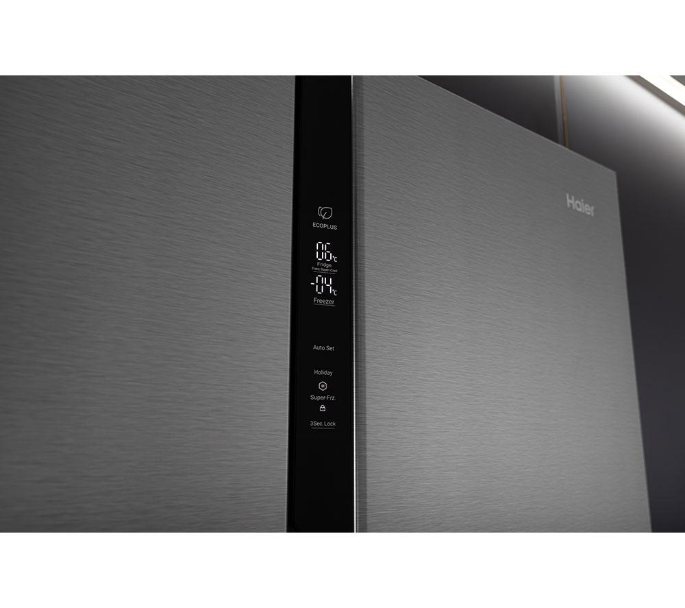 HAIER HSR3918ENPG American-Style Fridge Freezer - Silver image number 13 of 19