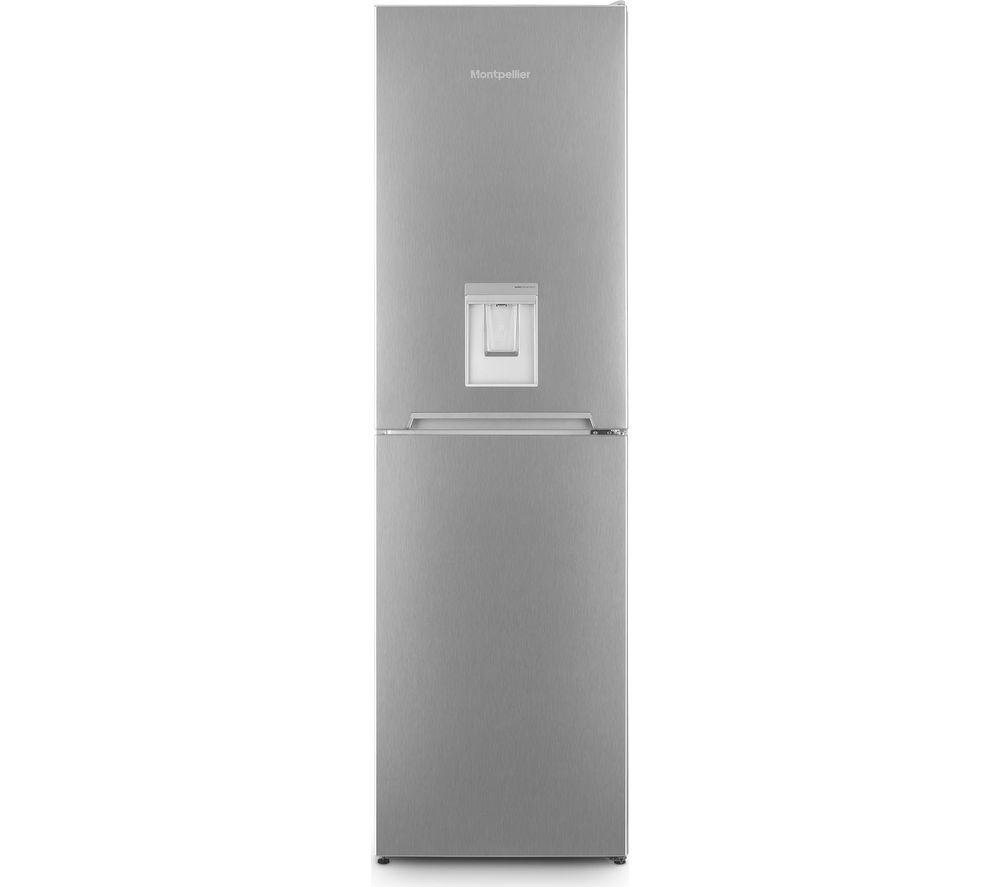 MONTPELLIER MFF185DX 50/50 Fridge Freezer – Inox, Silver/Grey