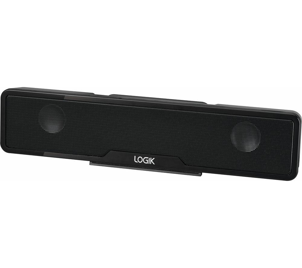 LOGIK LSP20SB21 PC Sound Bar - Black image number 2 of 4