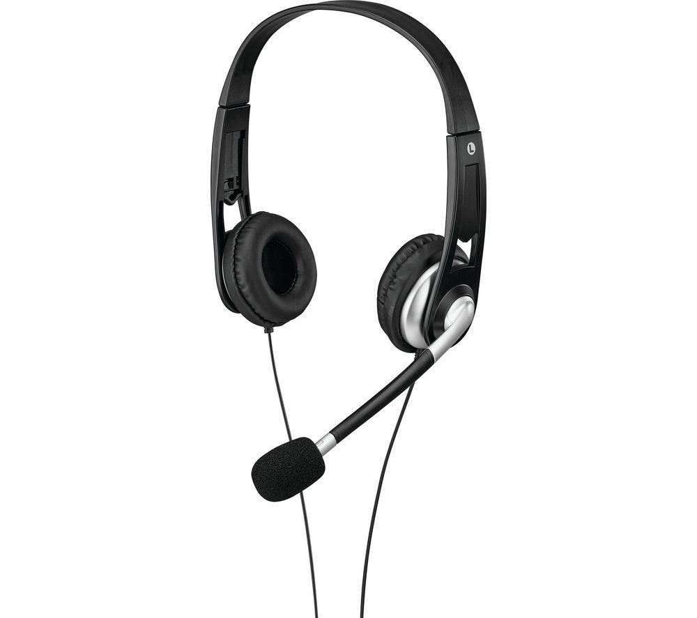 LOGIK LUSBHS21 Headset - Black, Black