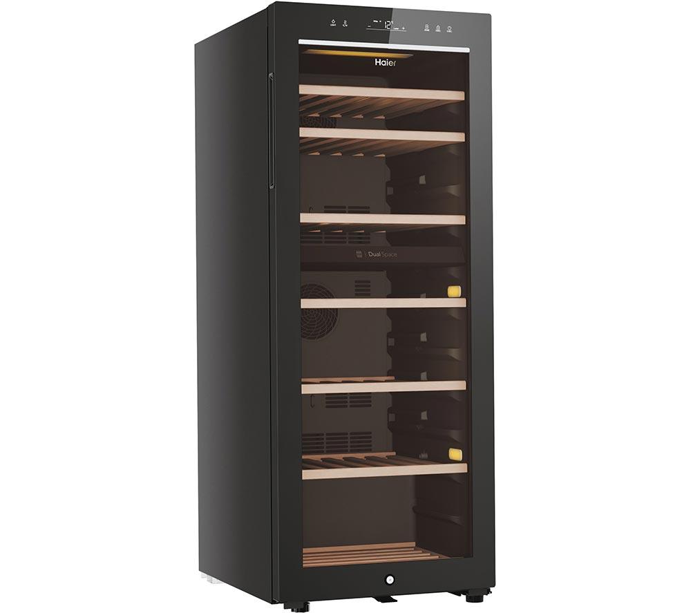 HAIER HWS77GDAU1 Dual Zone Wine Cooler - Black