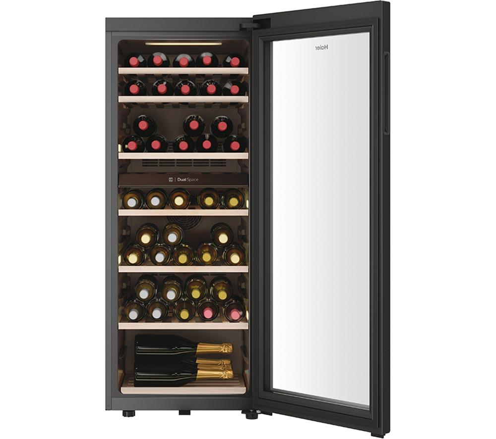 HAIER HWS77GDAU1 Dual Zone Wine Cooler - Black image number 3 of 17