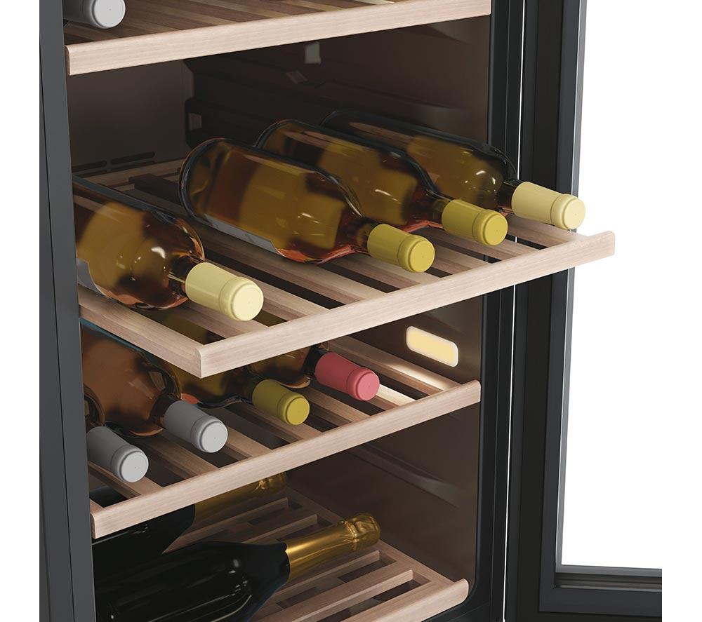 HAIER HWS77GDAU1 Dual Zone Wine Cooler - Black image number 14 of 17