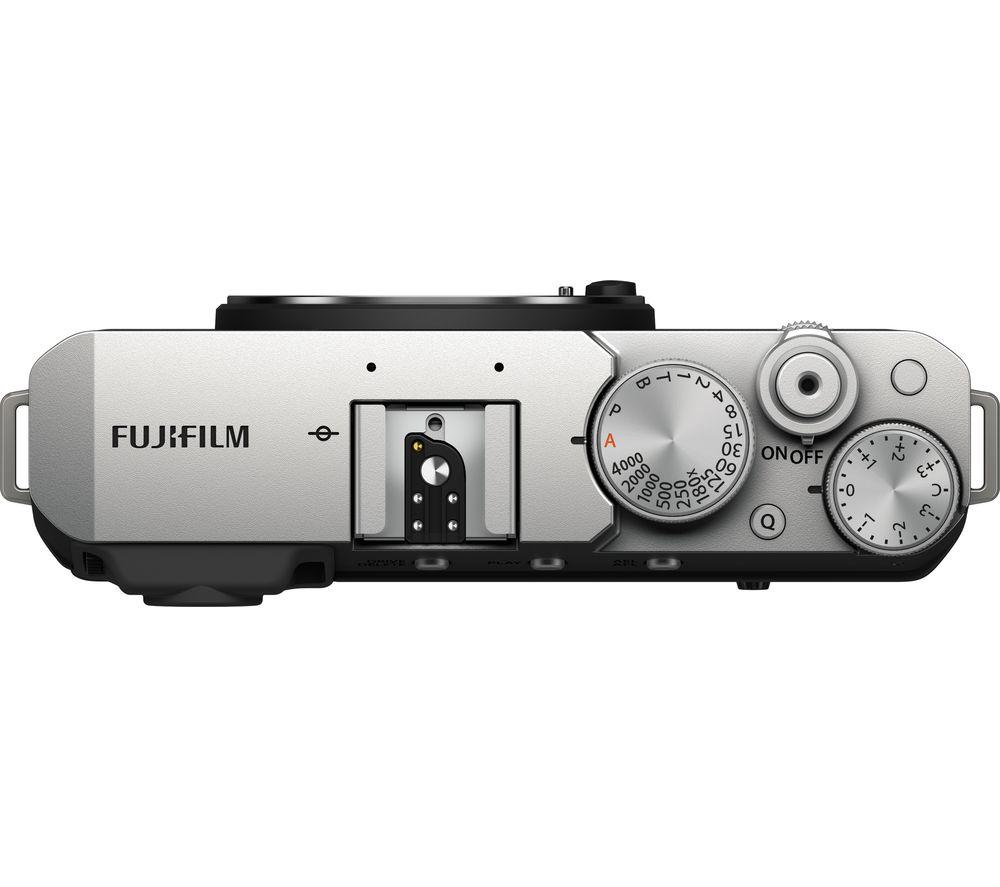 FUJIFILM X-E4 Mirrorless Camera - Silver, Body Only image number 2 of 7