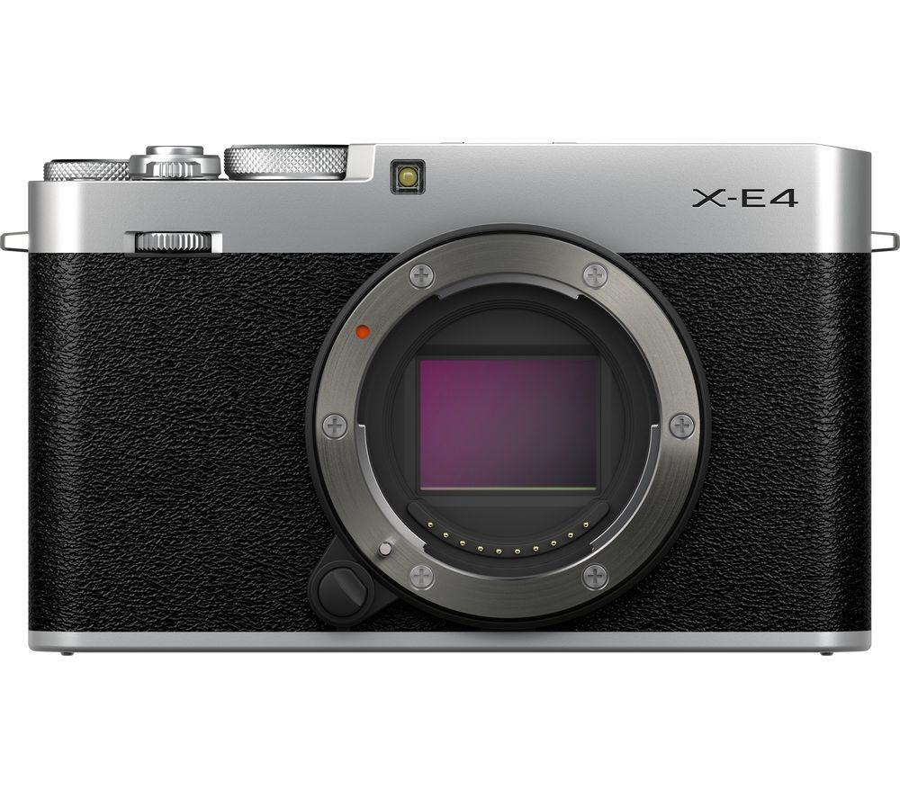 FUJIFILM X-E4 Mirrorless Camera with Accessory Kit - Silver image number 4 of 6