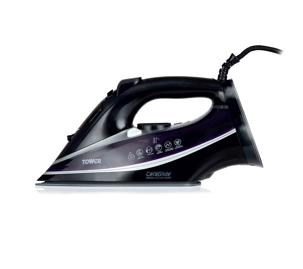Tower CeraGlide Ultra Speed Iron 3100W - T22013PR - Ceramic Soleplate - Image 8