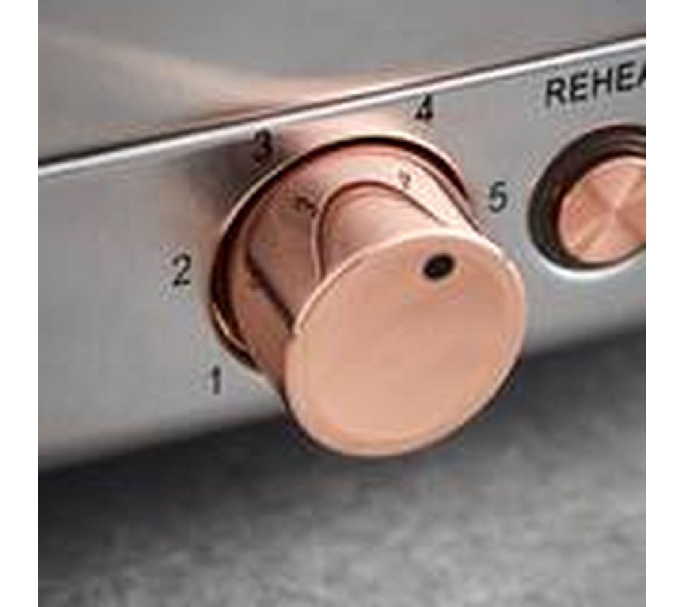 TOWER Cavaletto T20036RG 2-Slice Toaster - Black & Rose Gold image number 5 of 11