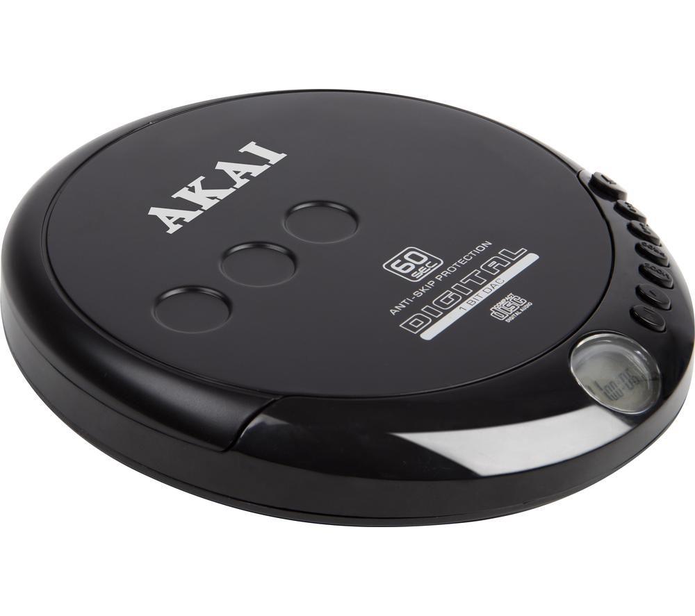 AKAI A61007 Personal CD Player - Black