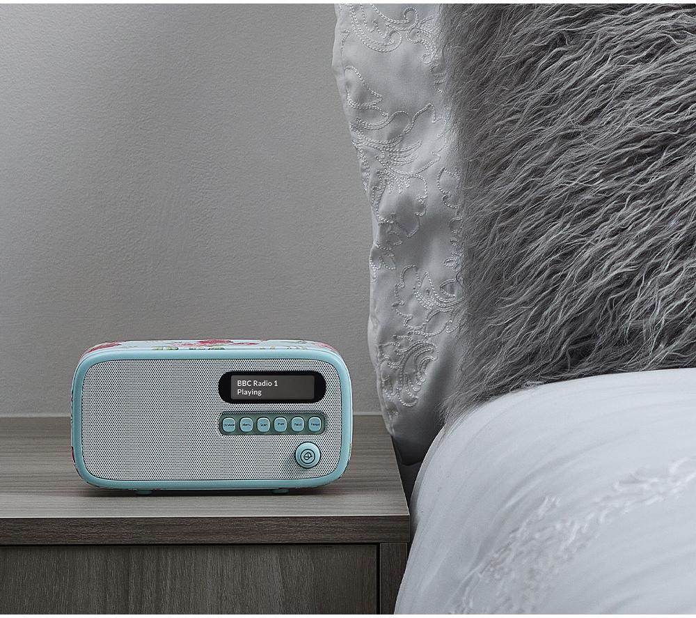 VQ Dexter Portable DAB+/FM Bluetooth Radio - Cath Kidston Antique Rose image number 3 of 7
