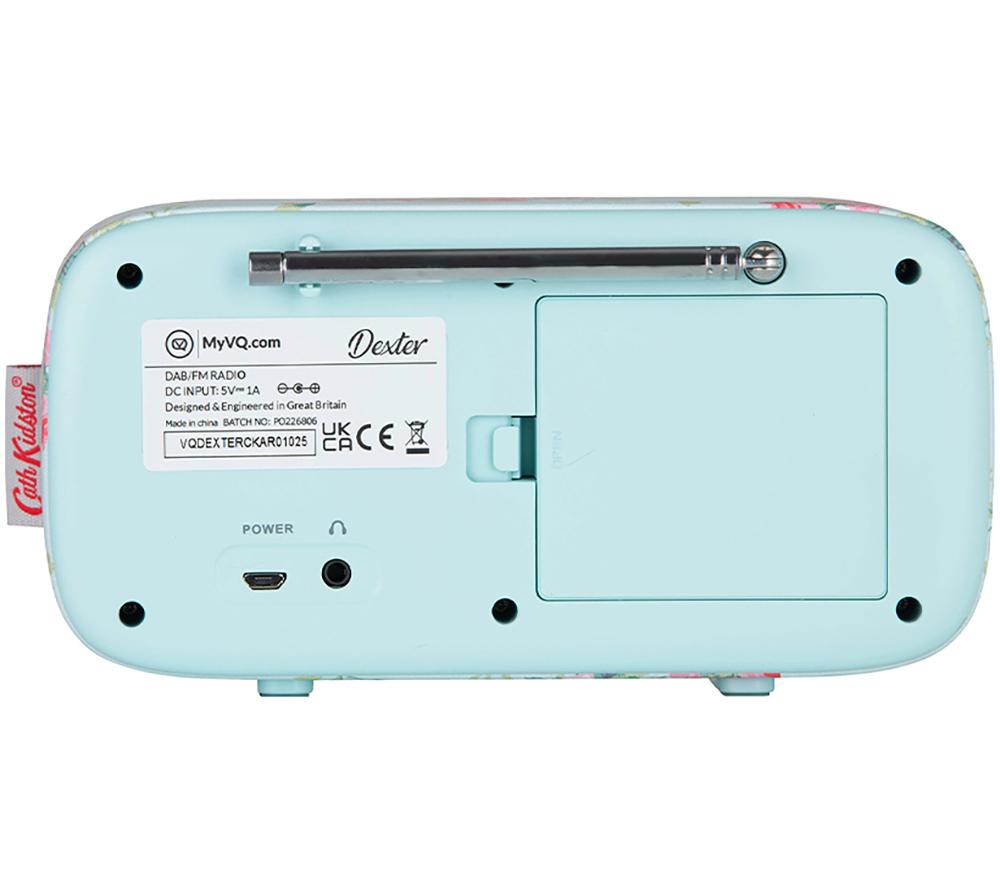 VQ Dexter Portable DAB+/FM Bluetooth Radio - Cath Kidston Antique Rose image number 6 of 7