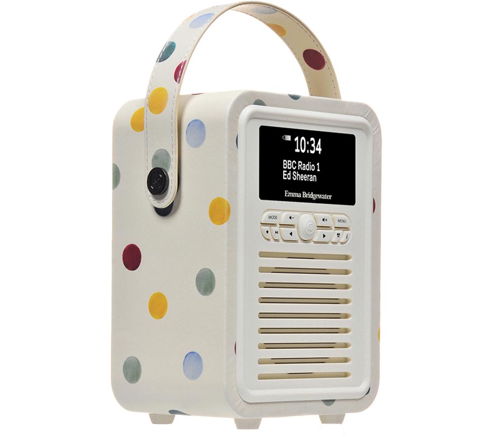 Vq Retro Mini Portable Dabﱓ Bluetooth Radio Emma Bridgewater Polka