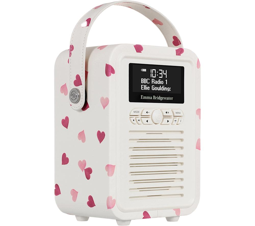 VQ Retro Mini Portable DAB? Bluetooth Radio - Emma Bridgewater Pink ...