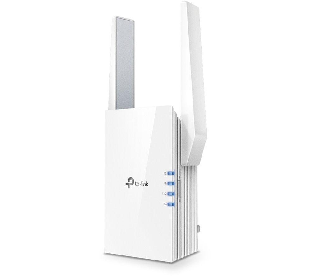 TP-Link AX1500 WiFi 6 Extender, Up to 1500Mbps, Next-Gen Dual Band WiFi Booster, WiFi Repeater with Gigabit Port, Access Point Mode, 2 External Antennas, Easy Set-Up, OneMesh Compatiable(RE505X)