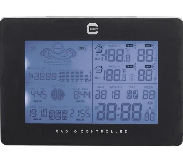 Station météo LCD - Thermomètre int./ext. / Hygromètre int./ext. /