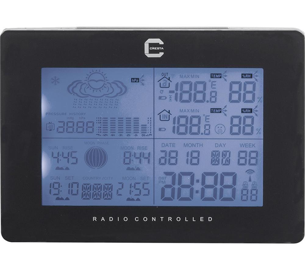 Buy CRESTA DTX370 Digital Weather Station Black Currys