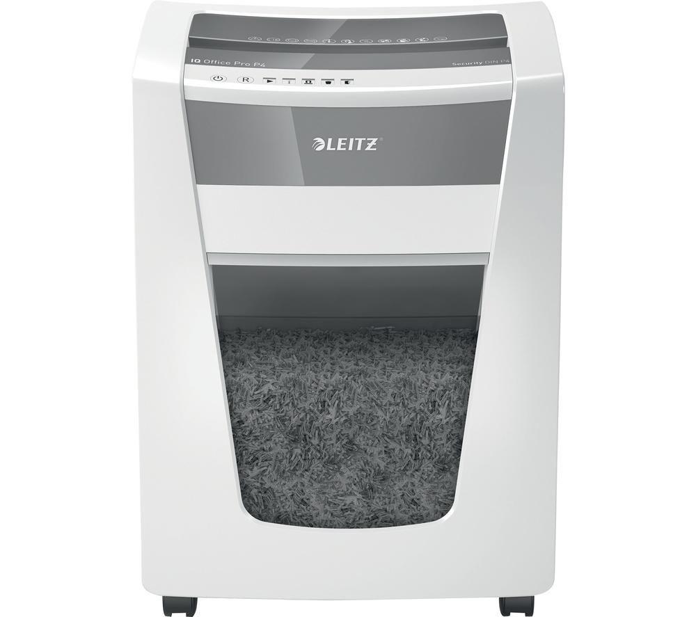LEITZ IQ Office Pro P4 Cross Cut Paper Shredder image number 2 of 7