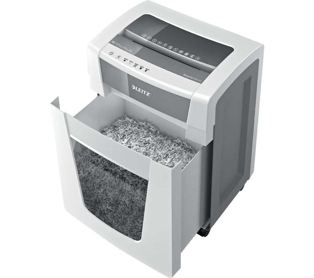 LEITZ IQ Office Pro P4 Cross Cut Paper Shredder image number 3 of 7