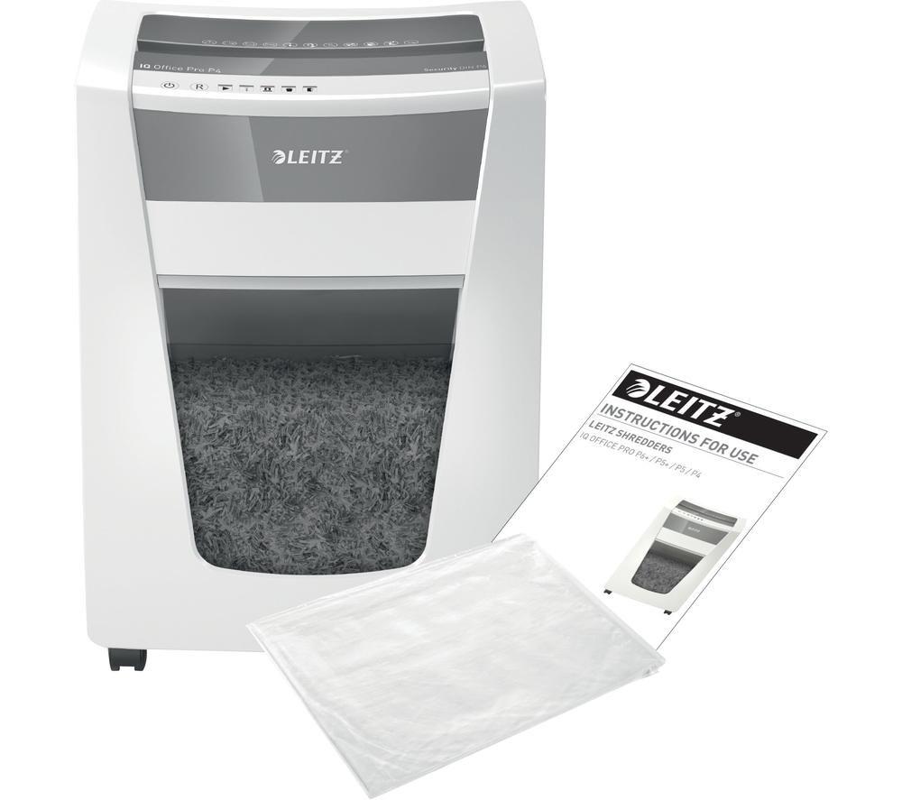 LEITZ IQ Office Pro P4 Cross Cut Paper Shredder image number 5 of 7