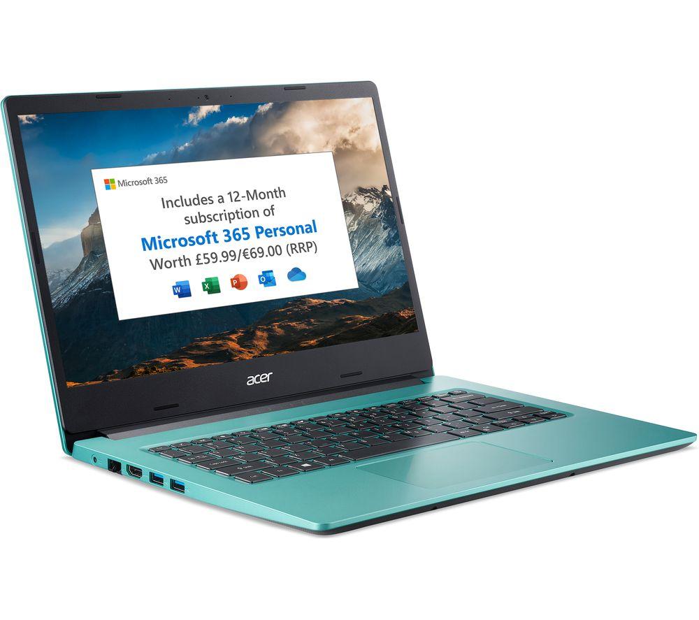 Buy ACER Aspire 1 14" Laptop - Intel® Celeron™, 64 GB eMMC, Blue | Currys