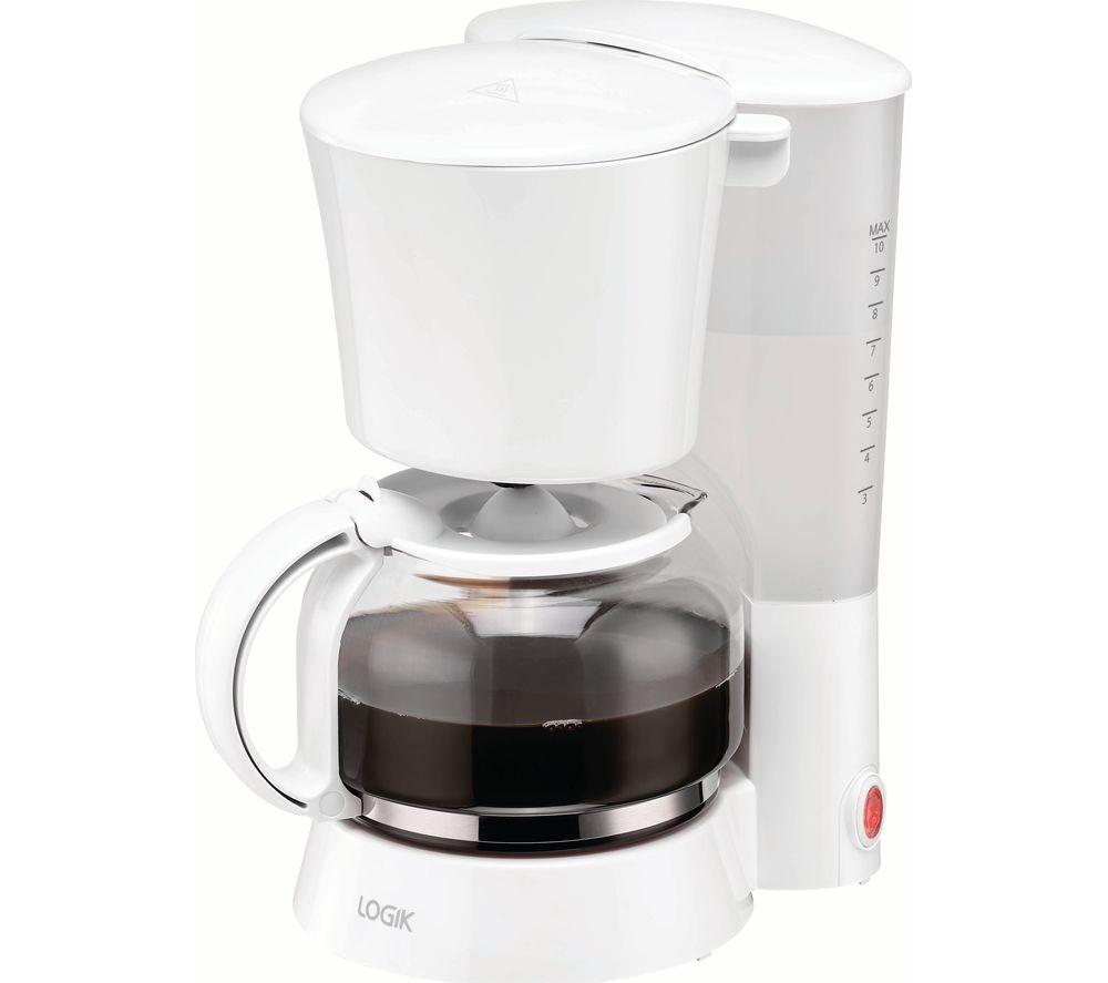 White coffee shop maker